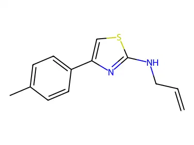 N-allyl-4-(4-methylphenyl)-1,3-thiazol-2-amine structure