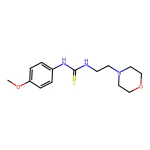 1-(4-Methoxyphenyl)-3-(2-morpholin-4-ylethyl)thiourea structure