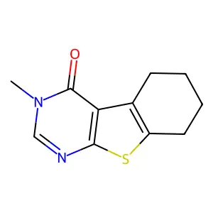 3-methyl-5,6,7,8-tetrahydro[1]benzothieno[2,3-d]pyrimidin-4(3H)-one structure