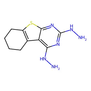 2,4-Dihydrazinyl-5,6,7,8-tetrahydro[1]benzothieno[2,3-d]pyrimidine structure