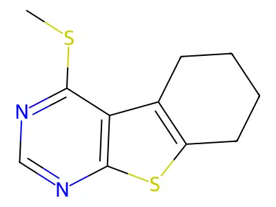 4-(Methylsulfanyl)-5,6,7,8-tetrahydro[1]benzothieno[2,3-d]pyrimidine structure