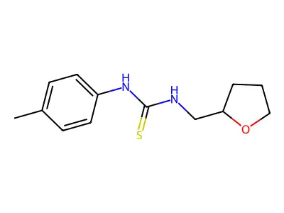 1-(4-Methylphenyl)-3-(oxolan-2-ylmethyl)thiourea structure