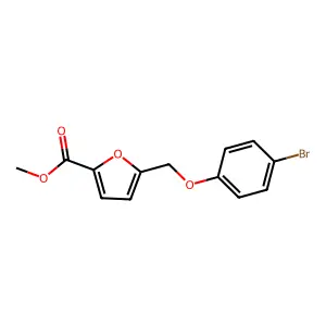 Methyl 5-[(4-bromophenoxy)methyl]-2-furoate structure