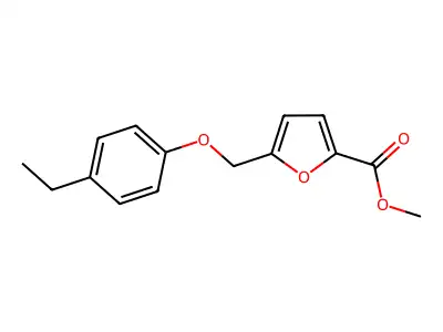Methyl 5-[(4-ethylphenoxy)methyl]-2-furoate structure