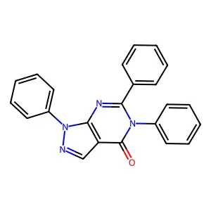 1,5,6-triphenyl-1,5-dihydro-4H-pyrazolo[3,4-d]pyrimidin-4-one structure