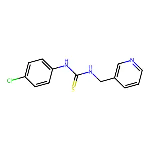 1-(4-Chlorophenyl)-3-(pyridin-3-ylmethyl)thiourea structure