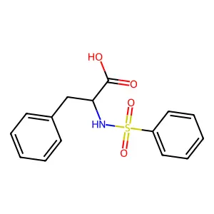 (S)-3-phenyl-2-(phenylsulfonamido)propanoic acid structure