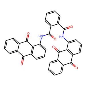 1,2-Benzenedicarboxamide, N1,N2-bis(9,10-dihydro-9,10-dioxo-1-anthracenyl)- structure
