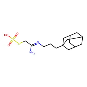 Methanethiol, (N-1-adamantylpropyl)amidino-, hydrogen sulfate (ester) structure