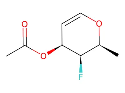 [(2S,3R,4S)-3-fluoro-2-methyl-3,4-dihydro-2H-pyran-4-yl] acetate structure