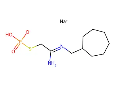 1-Piperidineacetamide, N-benzyl-alpha-phenyl-, monohydrochloride structure