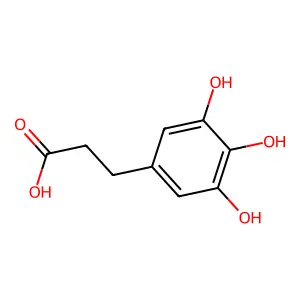 3-(3,4,5-三羟基苯基)丙酸 structure