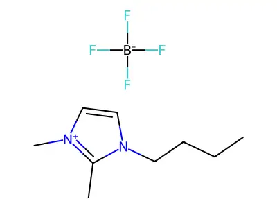 1-Butyl-2,3-dimethylimidazolium tetrafluoroborate structure