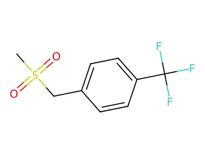 4-Trifluoromethylbenzylmethylsulfone structure