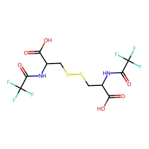 Cystine, N,N'-bis(trifluoroacetyl)- structure