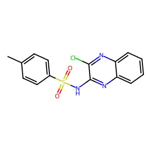 N-(3-chloroquinoxalin-2-yl)-4-methylbenzenesulfonamide structure