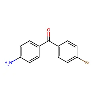 (4-Aminophenyl)(4-bromophenyl)methanone structure