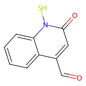 N-mercapto-4-formylcarbostyril structure