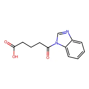 5-Benzoimidazol-1-yl-5-oxo-pentanoic acid structure