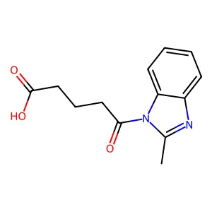 5-(2-Methyl-benzoimidazol-1-yl)-5-oxo-pentanoic acid structure