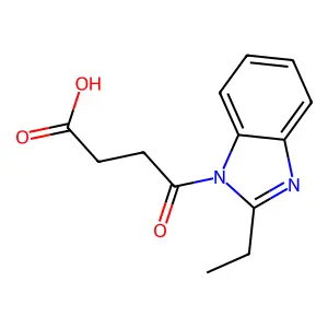 4-(2-Ethyl-benzoimidazol-1-yl)-4-oxo-butyric acid structure