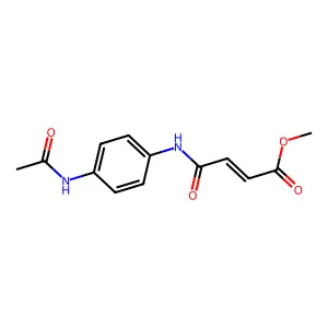 Methyl (2Z)-3-[(4-acetamidophenyl)carbamoyl]prop-2-enoate structure