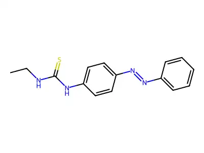 (Ethylamino){[4-(phenyldiazenyl)phenyl]amino}methane-1-thione structure