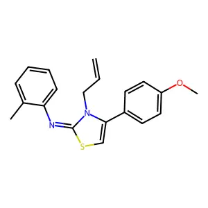 (Z)-N-(3-allyl-4-(4-methoxyphenyl)thiazol-2(3H)-ylidene)-2-methylaniline structure