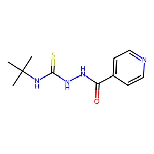 4-(Tert-butyl)-1-(4-pyridinecarbonyl)thiosemicarbazide structure