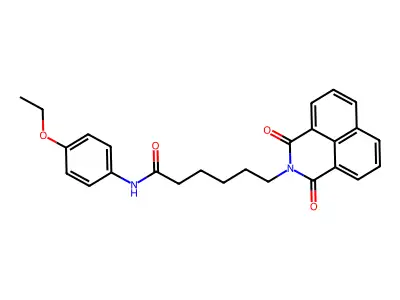 6-(1,3-dioxobenzo[de]isoquinolin-2-yl)-N-(4-ethoxyphenyl)hexanamide structure