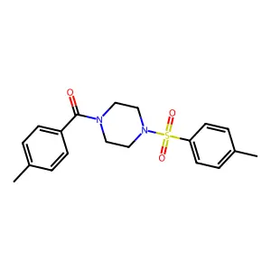 [4-(Toluene-4-sulfonyl)piperazin-1-yl](p-tolyl)methanone structure