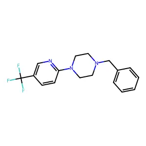 1-Benzyl-4-(5-(trifluoromethyl)-pyridin-2-yl)piperazine structure