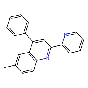 6-Methyl-4-phenyl-2-(pyridin-2-yl)quinoline structure