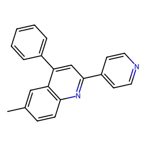 6-Methyl-4-phenyl-2-(pyridin-4-yl)quinoline structure