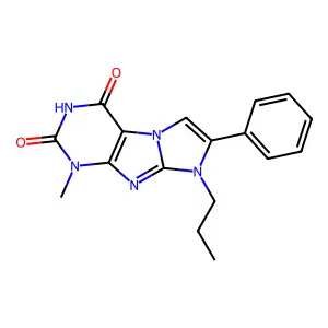 4-Methyl-7-phenyl-6-propylpurino[7,8-a]imidazole-1,3-dione structure