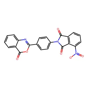4-Nitro-2-[4-(4-oxo-3,1-benzoxazin-2-yl)phenyl]isoindole-1,3-dione structure