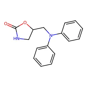 5-[(Diphenylamino)-methyl]-oxazolidin-2-one structure