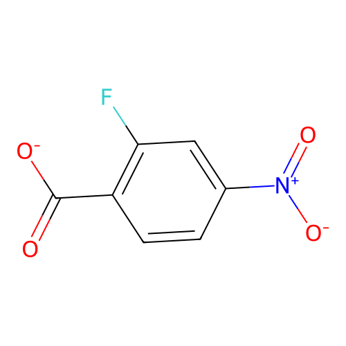 2-Fluoro-4-nitrobenzoate structure