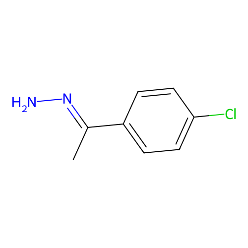 (E)-1-(4-chlorophenyl)ethylidenehydrazine structure