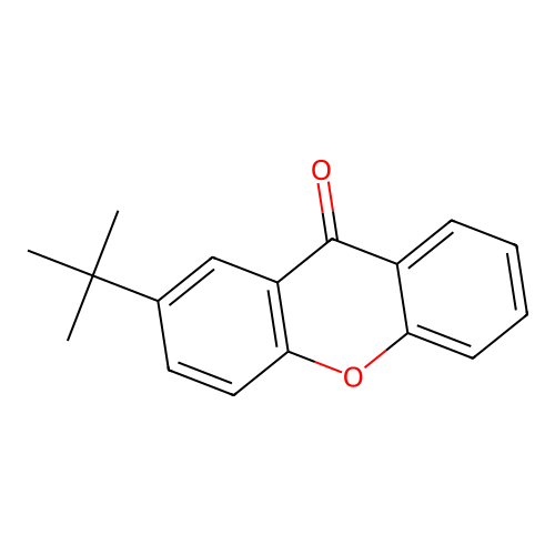 2-t-Butylxanthen-9-one structure