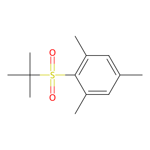 2-(Tert-butylsulfonyl)-1,3,5-trimethylbenzene structure