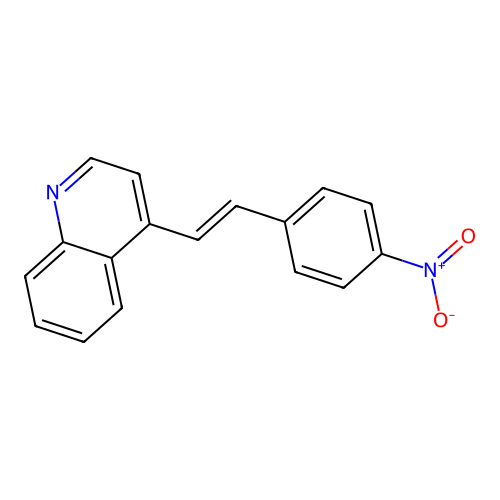 Quinoline, 4-(p-nitrostyryl)- structure