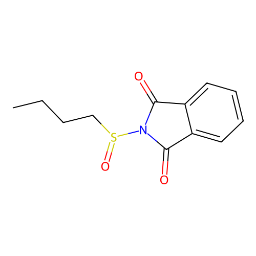 1H-Isoindole-1,3(2H)-dione, 2-(butylsulfinyl)- structure