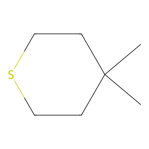 4,4-Dimethyl-thiacyclohexane structure