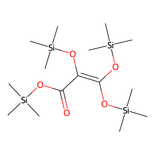 2-Propenoic acid, 2,3,3-tris[(trimethylsilyl)oxy]-, trimethylsilyl ester structure