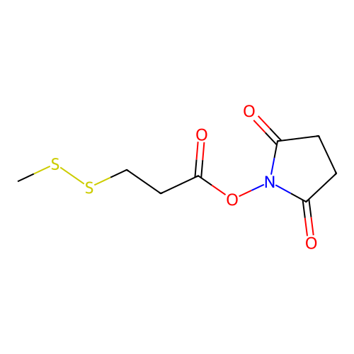 2,5-Dioxopyrrolidin-1-yl 3-(methyldisulfanyl)propanoate structure