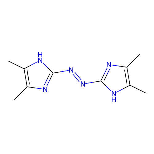 bis(4,5-dimethyl-1H-imidazol-2-yl)diazene structure