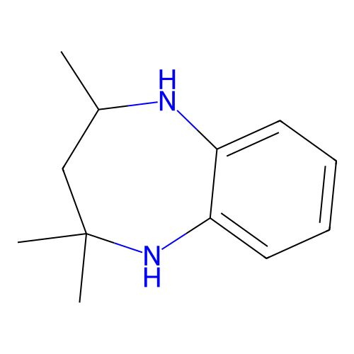 1H-1,5-Benzodiazepine, 2,3,4,5-tetrahydro-2,2,4-trimethyl- structure