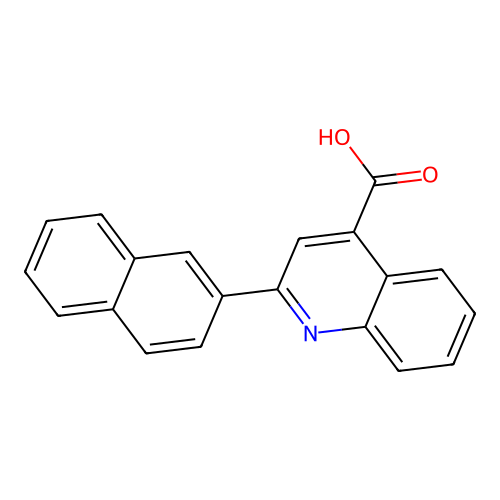 2-(Naphthalen-2-yl)quinoline-4-carboxylic acid structure