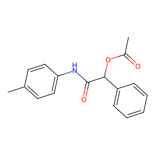 Acetic acid phenyl-P-tolylcarbamoyl-methyl ester structure